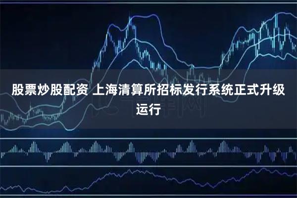 股票炒股配资 上海清算所招标发行系统正式升级运行